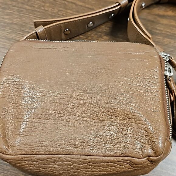 Allsaints Vincent Brown adjustable crossbody bag - Picture 2 of 11
